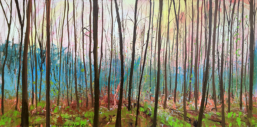 Kleurige bomen/landschap in acryl: Zaterdag  23 mei 2026, 10.00- 16.00 uur