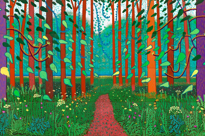 Kleurige bomen/landschap in acryl: Zaterdag  23 mei 2026, 10.00- 16.00 uur