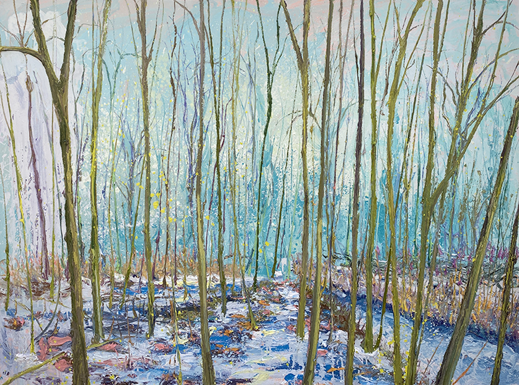 Kleurige bomen/landschap in acryl: Zaterdag 22 mei 2027, 10.00- 16.00 uur