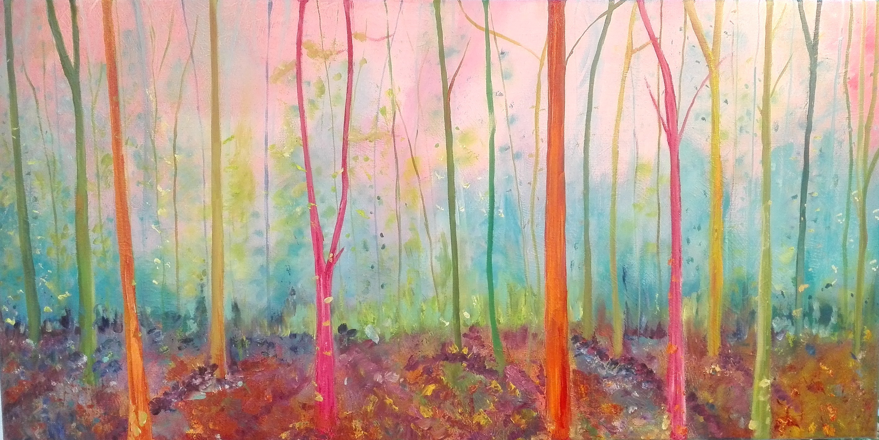 Kleurige bomen/landschap in acryl: Zaterdag  23 mei 2026, 10.00- 16.00 uur