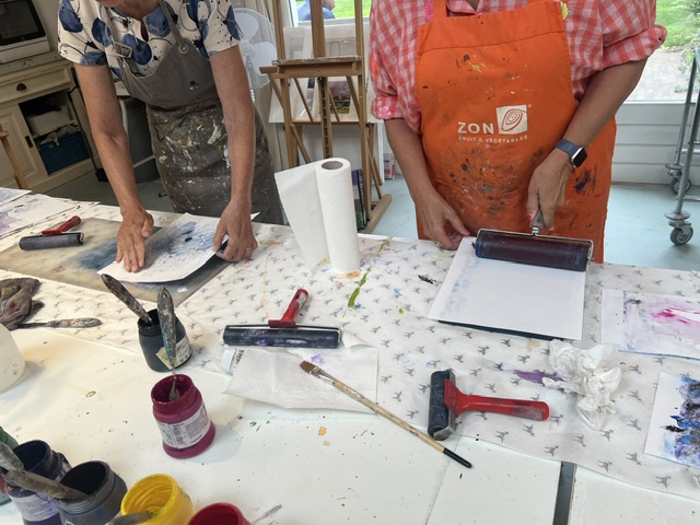 Monotype landschap in collage  Zaterdag 10 april 2027, 10.00- 16.00 uur