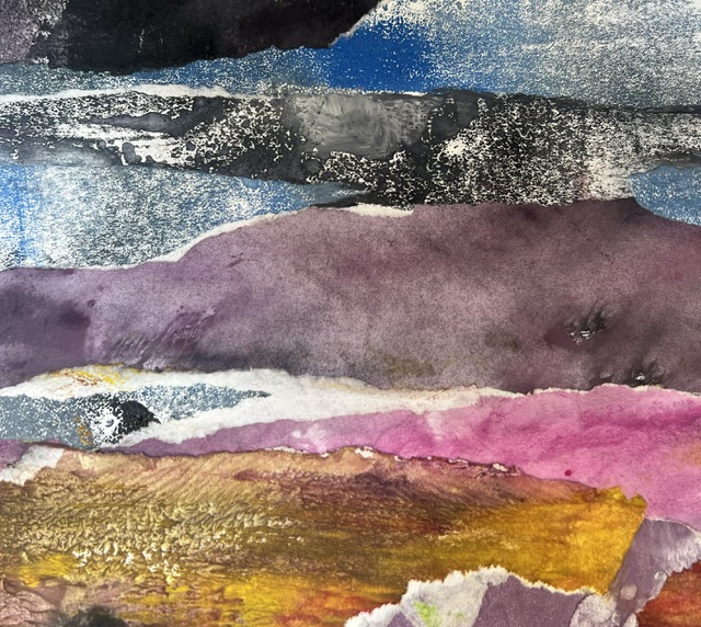 Monotype landschap in collage  Zaterdag 10 april 2027, 10.00- 16.00 uur