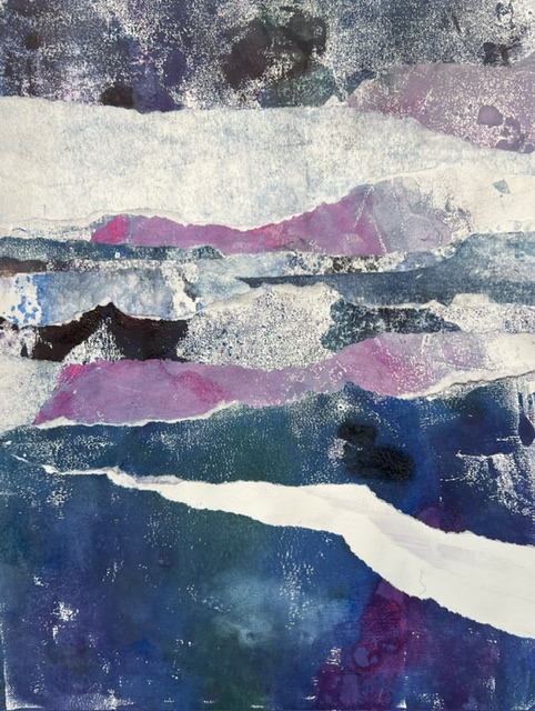 Monotype landschap in collage  Zaterdag 10 april 2027, 10.00- 16.00 uur
