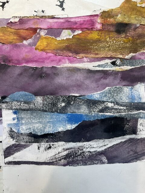 Monotype landschap in collage  Zaterdag 10 april 2027, 10.00- 16.00 uur