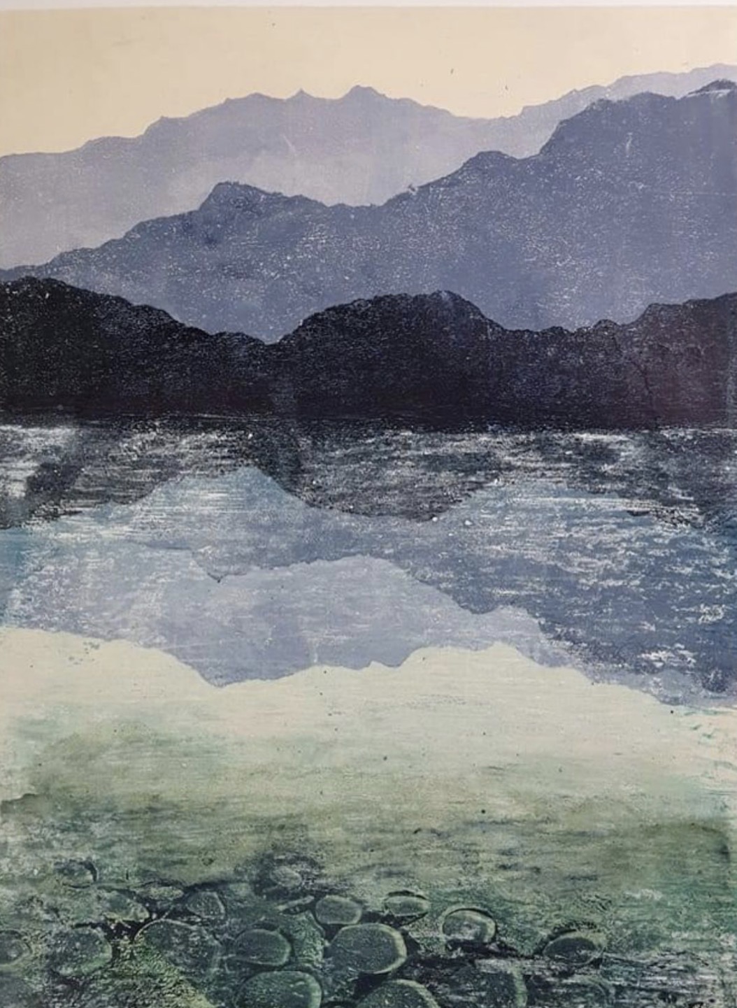Monotype landschap in collage  Zaterdag 10 april 2027, 10.00- 16.00 uur